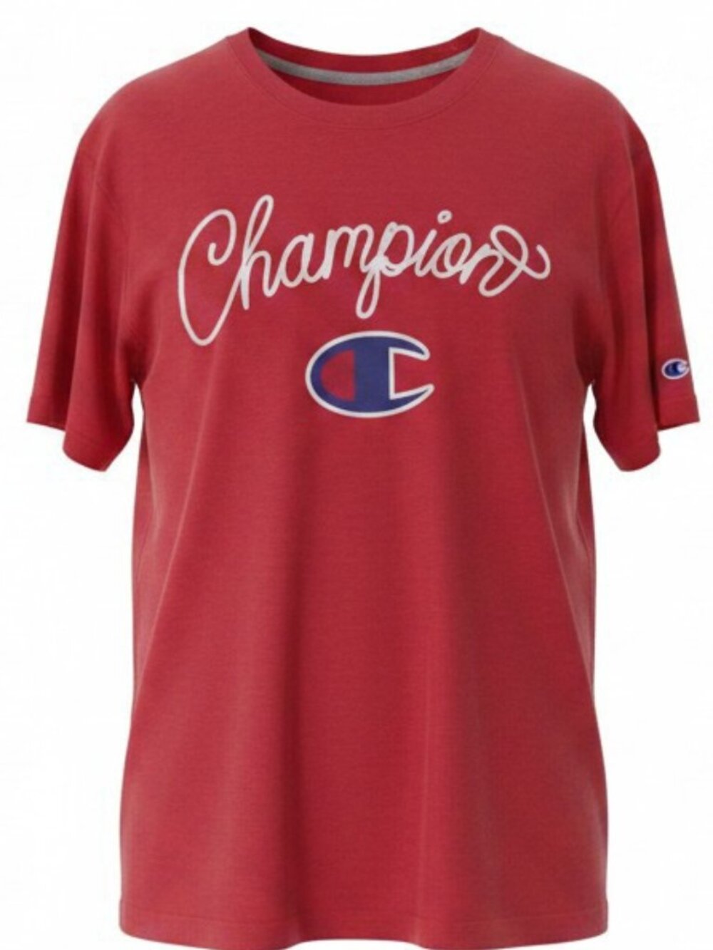 Champion Red Script Logo Tee Shirt XL Like New